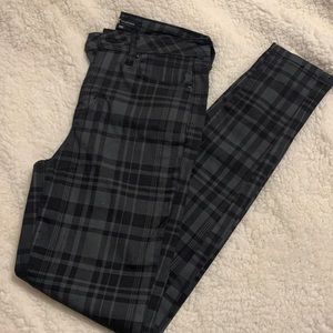 Plaid Womens skinny pants - size 5